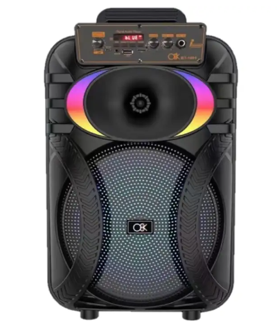 Boxa portabila cu bluetooth BT 1001 de 10 inch microfon led RGB